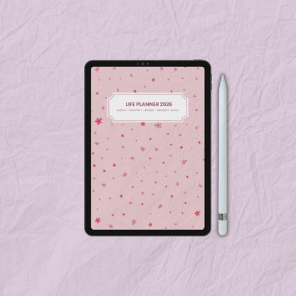 2026 Life Planner | PDF Budget Tracker | Goodnotes iPad | 23+ Pages
